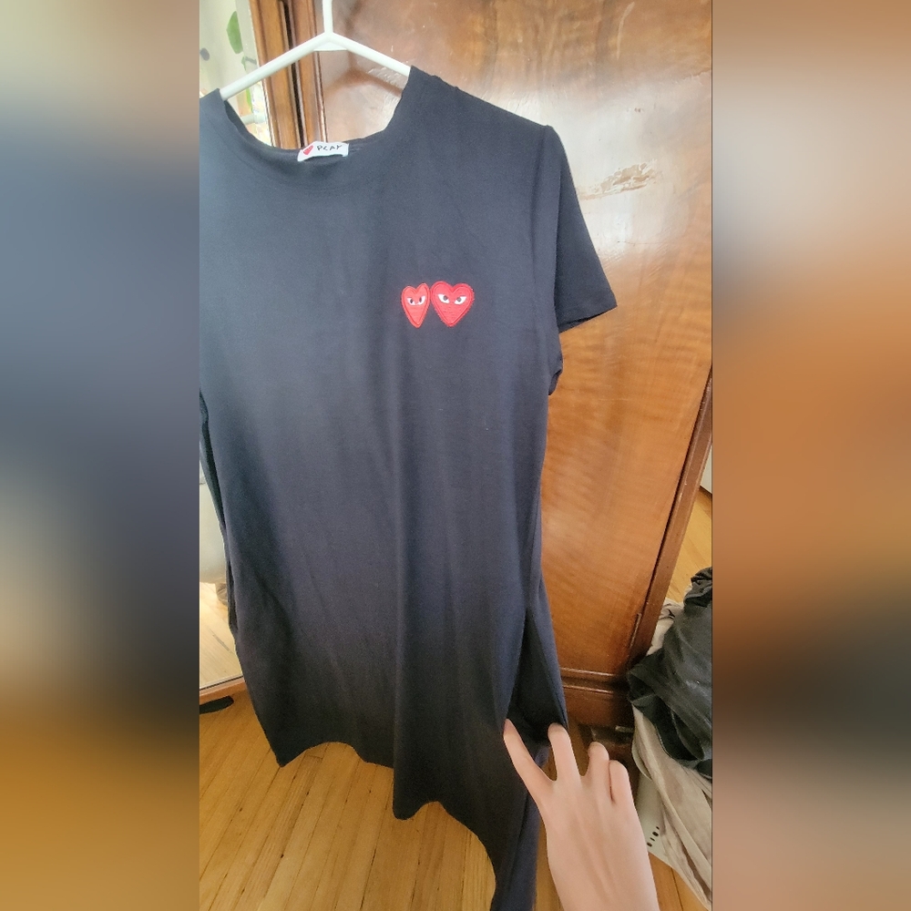 Comme Des Garcons Play T Shirt Dress